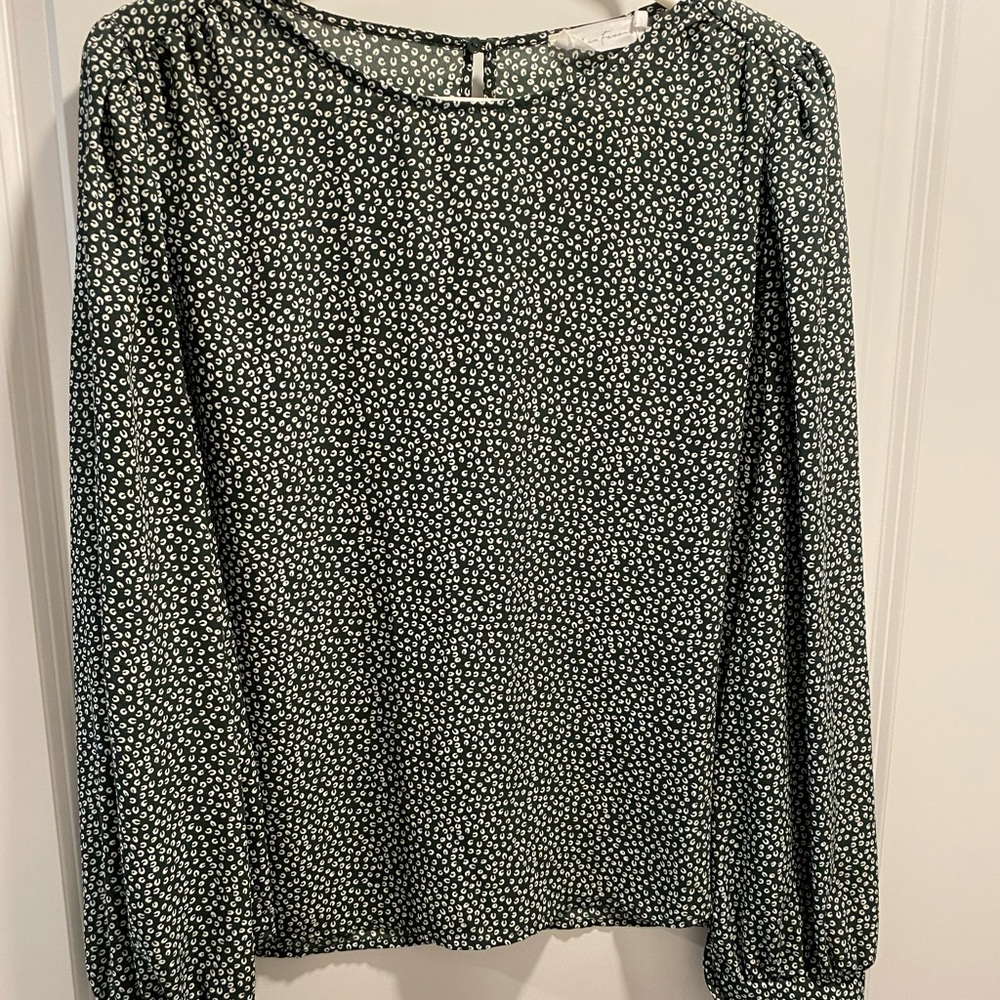 Log sleeve blouse with billowy sleeves